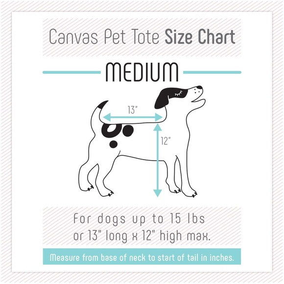 LoveThyBeast Canvas Pet Tote in Dark Grey Size M - Picture 2 of 2